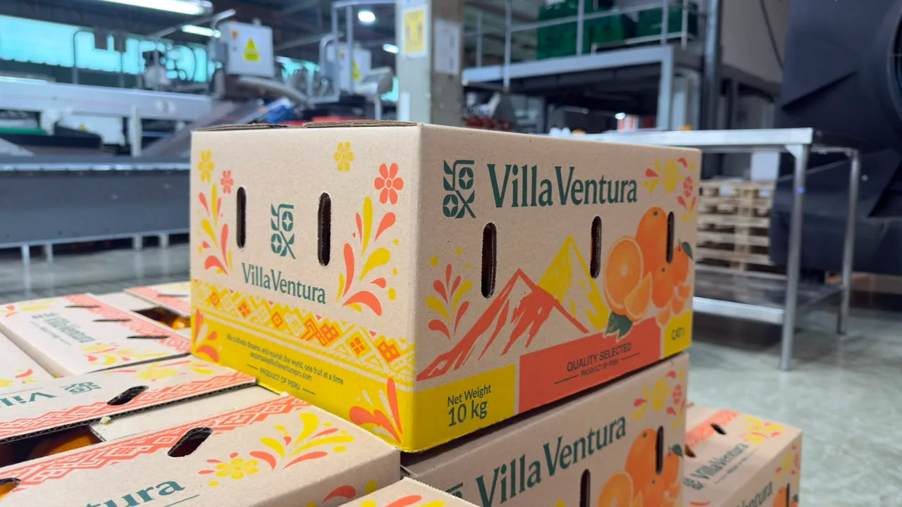 Nueva línea de empaque y cajas de VillaVentura